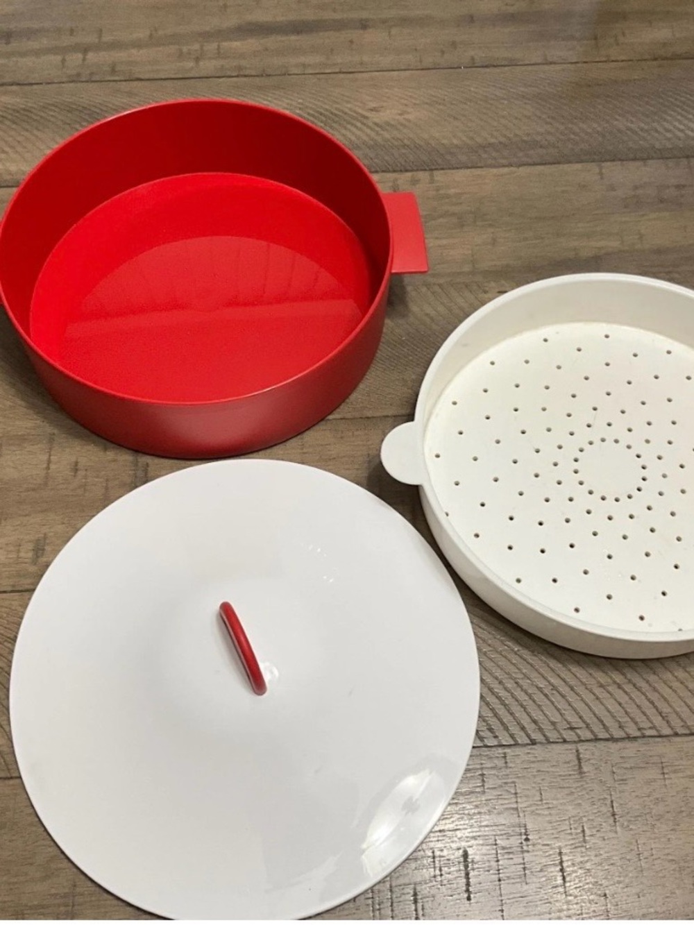 Tupperware Large Microsteamer Steamer Microwave Colander Server